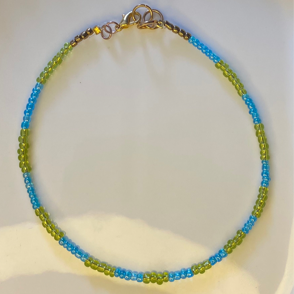 Tafuna Blue & Green Anklet