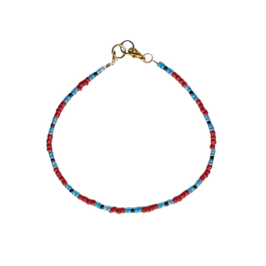 Tafuna Red & Blue Anklet