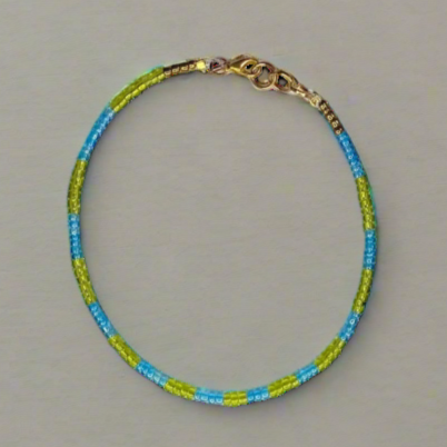 Tafuna Blue & Green Anklet