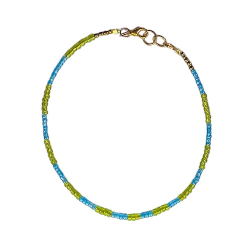 Tafuna Blue & Green Anklet
