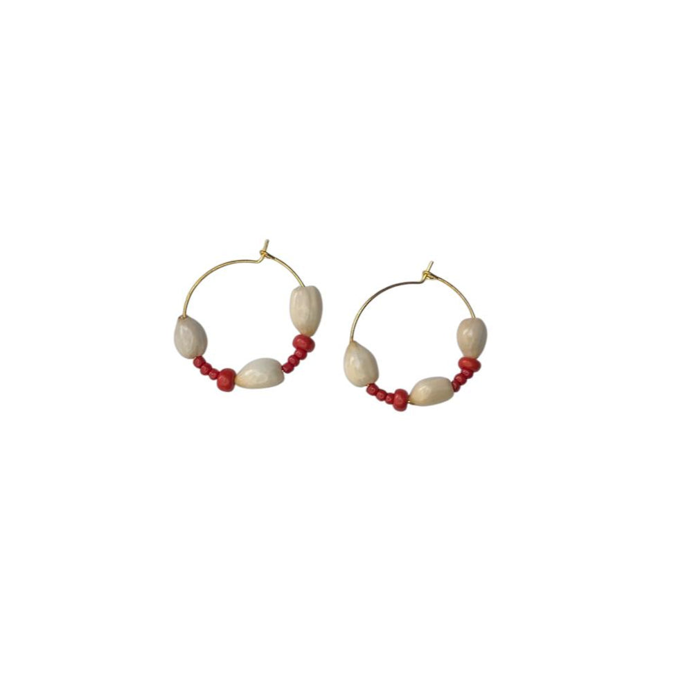 Red Chipale Hoops
