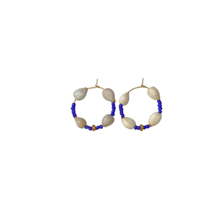 Blue Shell Chipale Hoops