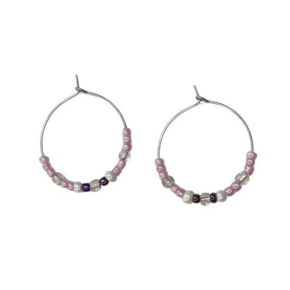 Pink Katubi Hoops